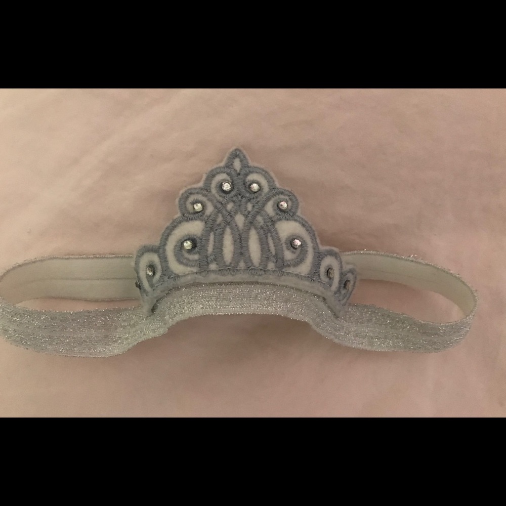 Silver princess headband